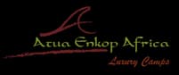 Acacia tree logo with 'Acacia Ethiopia Africa' and 'Luxury Safaris' text on a black background.